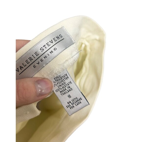 Valerie Stevens Evening Vintage 90's Ivory Pencil Skirt - Picture 6 of 6
